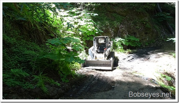 Finishing Up the Neighbor’s Road, Clearing Brush Off It